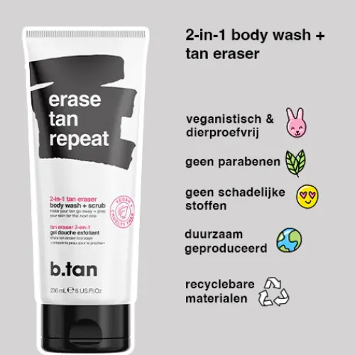 Erase Tan Repeat 2 in 1 Tan Eraser Body Wash + Scrub - Image 5