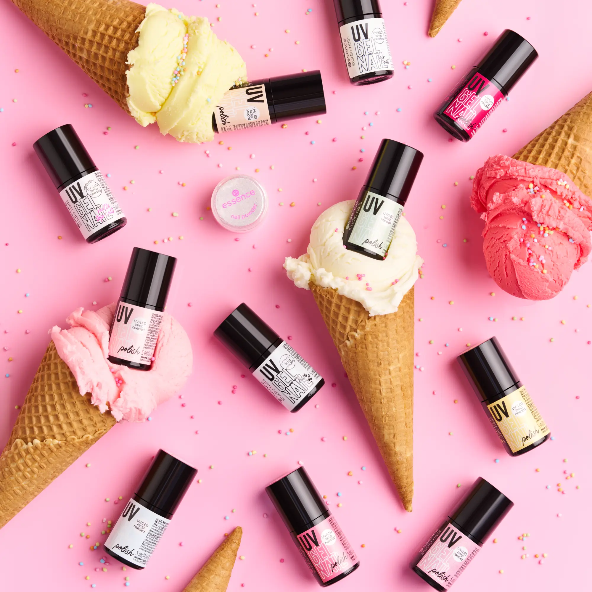 Studio Nails Uv Gel Nail Matte Top Coat 01 Frosted Scoop - Image 3