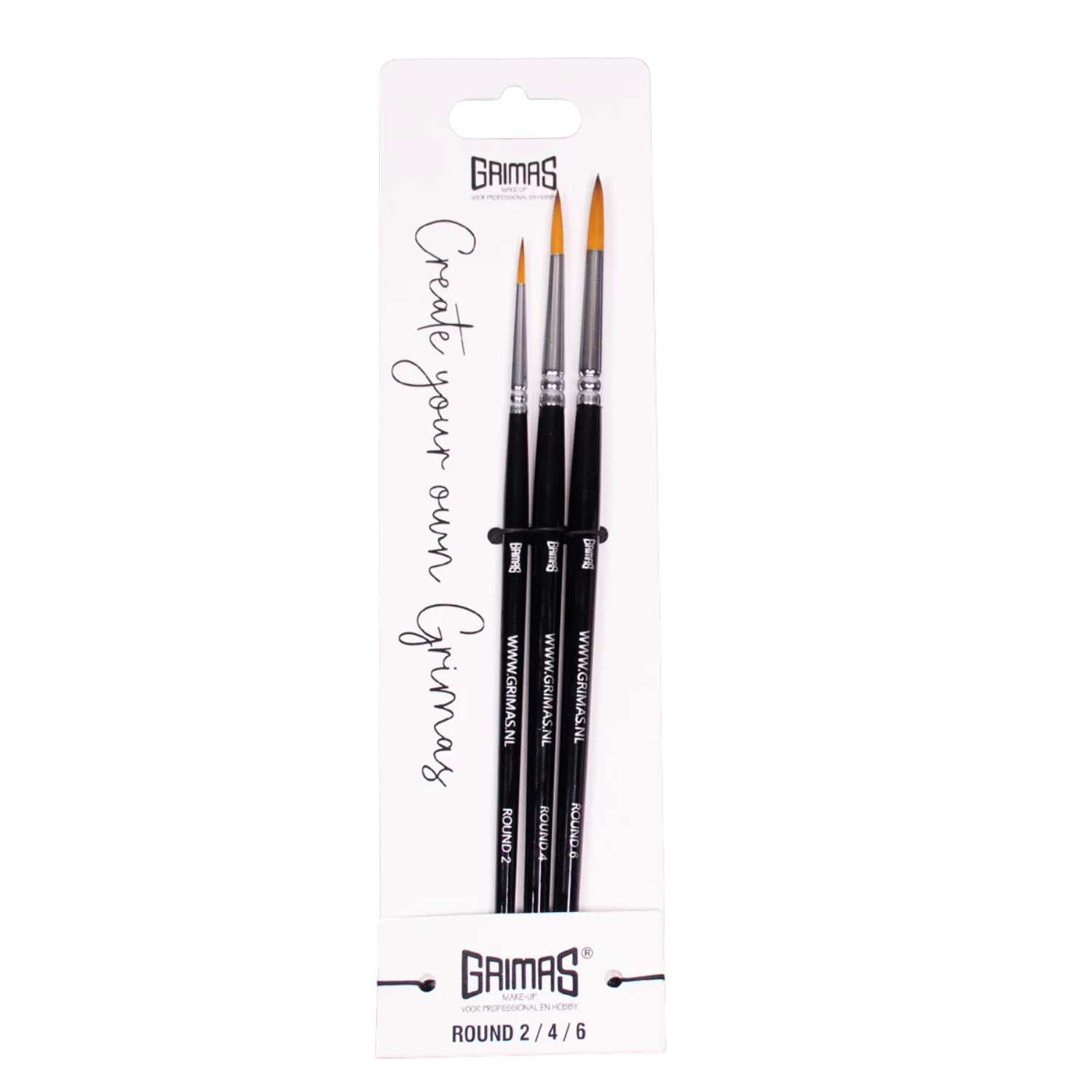 Face Paint Brush Set Round 2/4/6