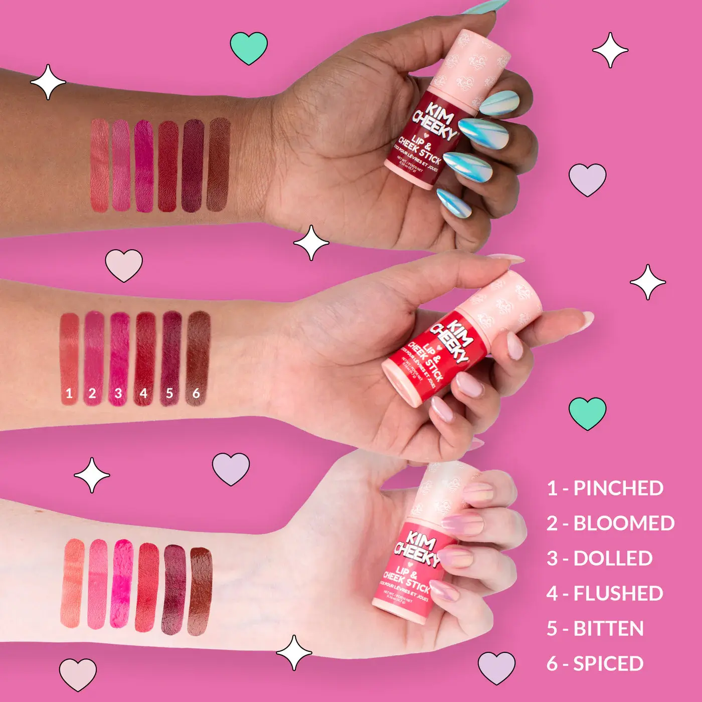 Kim Cheeky Lip & Cheek Stick Spiced - Image 5