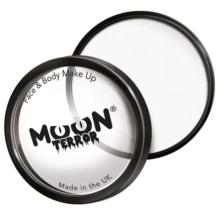 Moon Terror Halloween Pro Face Paint Cake Pots Wicked White