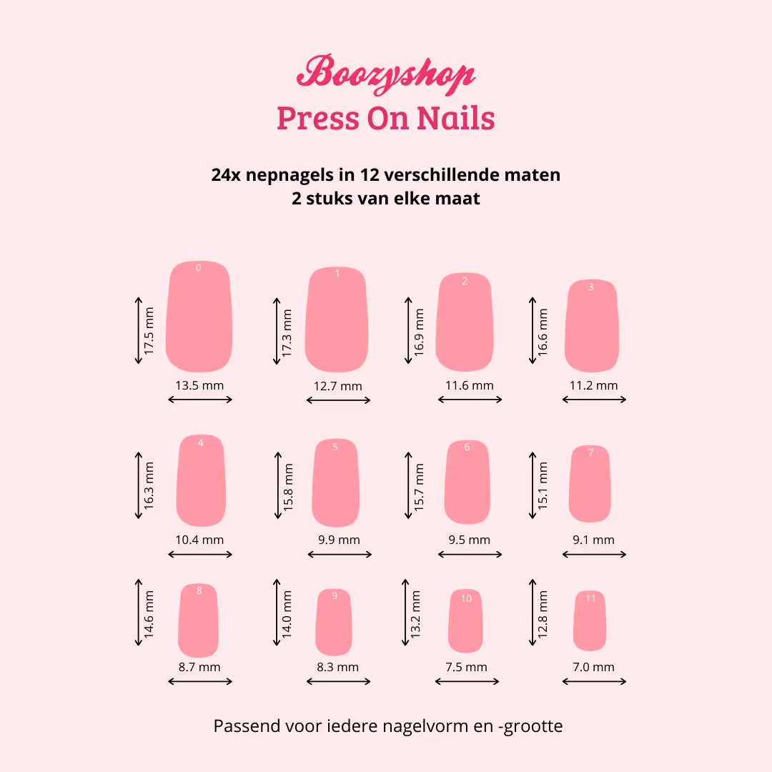 Press On French Nails Hot Pink / Pink - Image 5