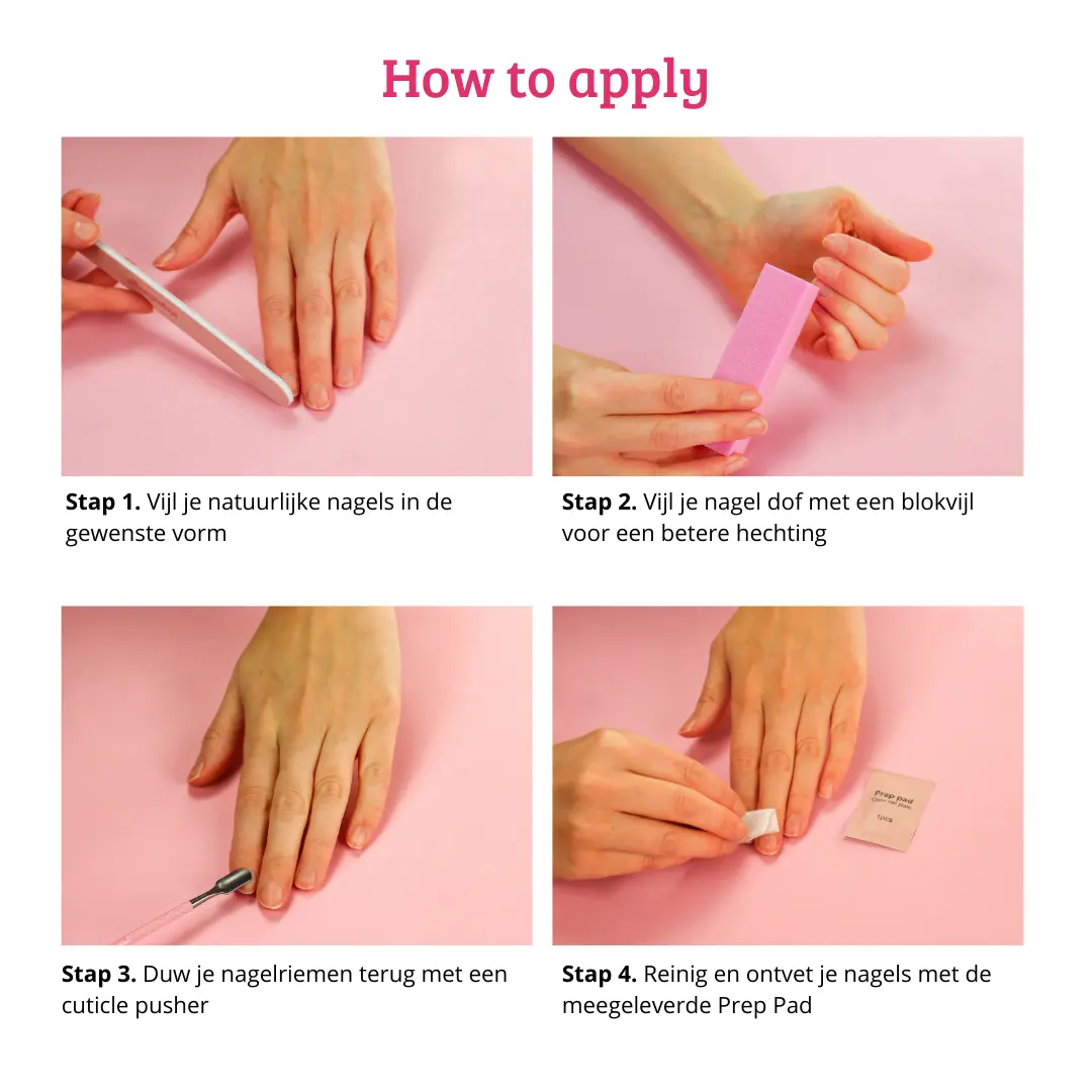 Press On French Nails Ombre Nude - Image 6