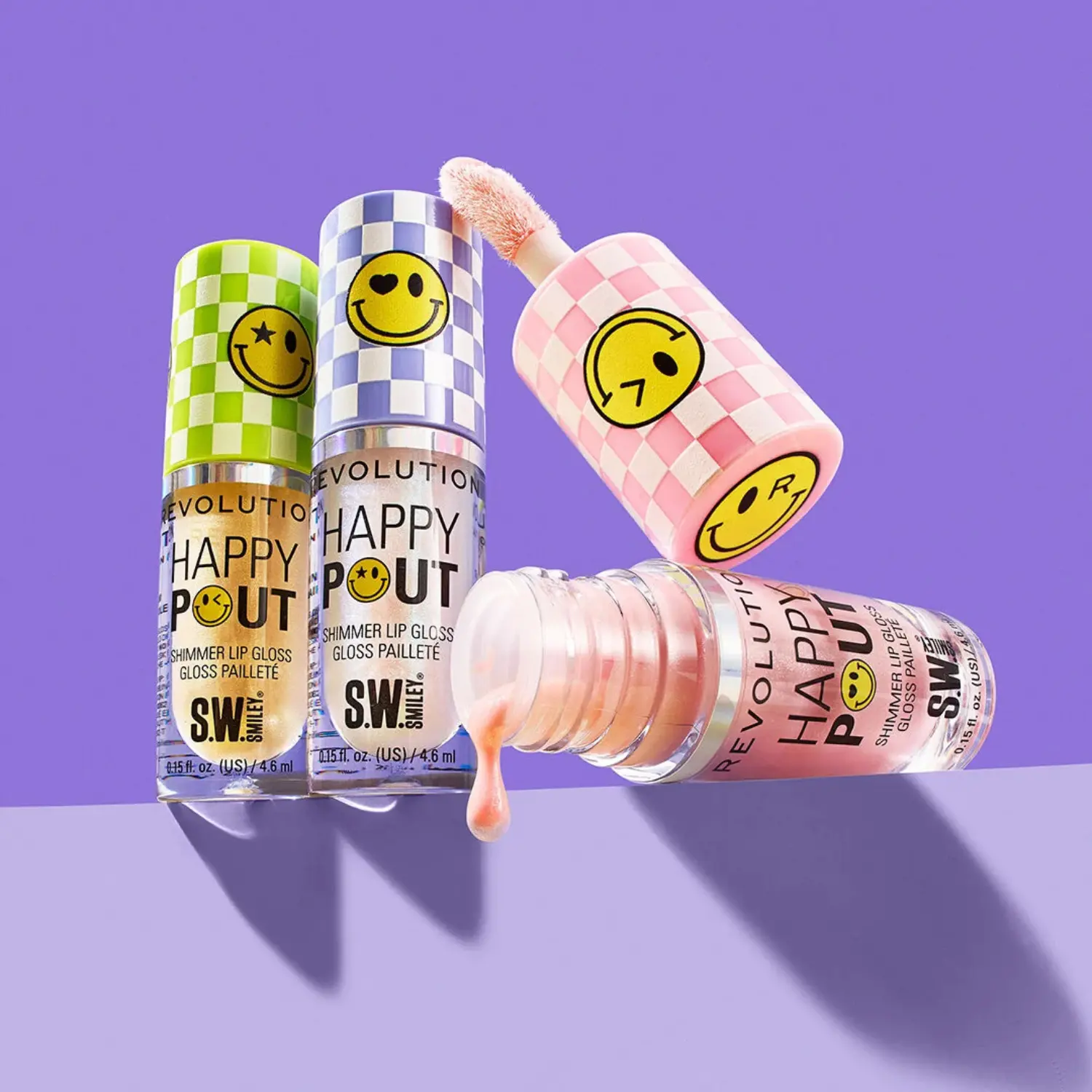 x S.W.Smiley Happy Pout Lip Gloss Stellar Shine - Image 4